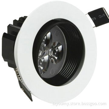 3/5/7/9W Anti-glare LED Recessed Downlight, 100-240V AC Input Voltage, Low Power Consumption